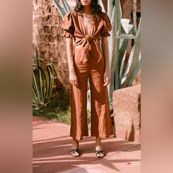 Faithfull the Brand Tops - Faithful the brand Jamais top chestnut